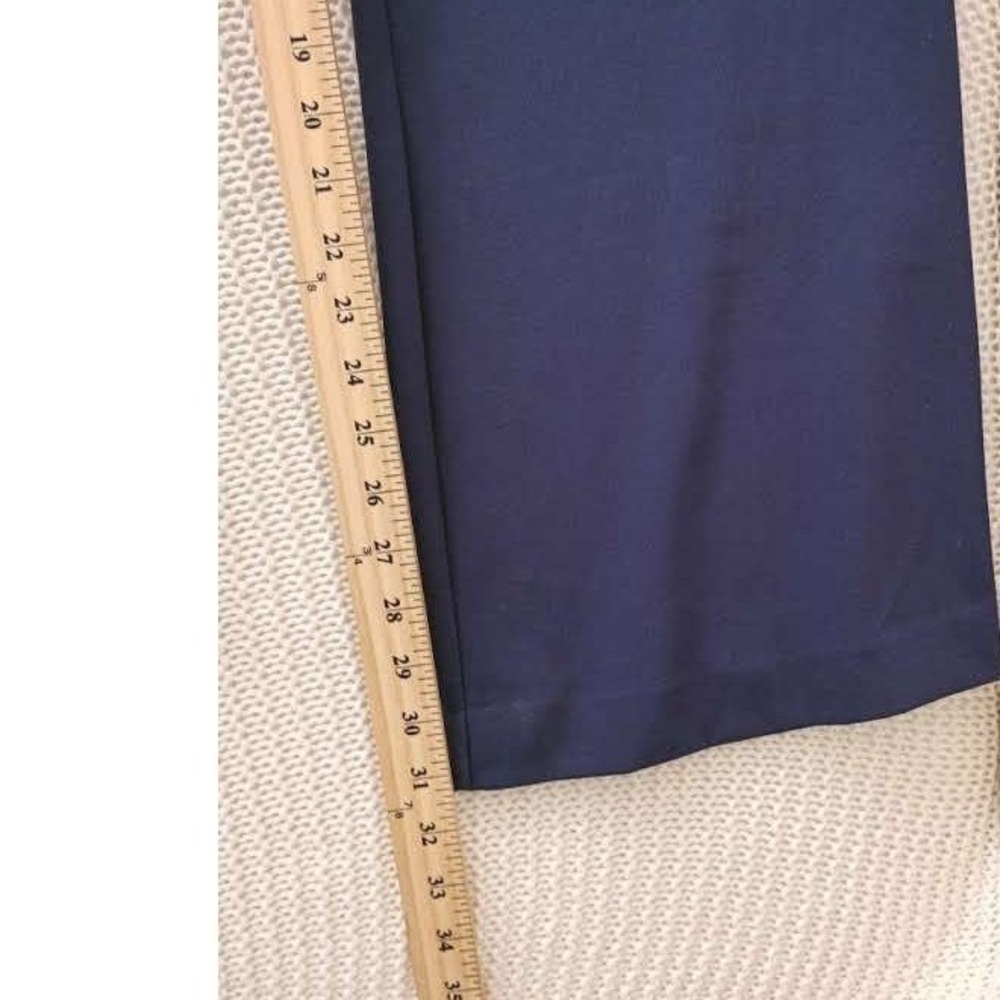 Worthington Wide Leg Trousers Navy Work Pants Womens 12 Fits W 29-31 - Picture 7 of 10